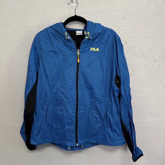FILA Sport Nylon windbreaker with hood, Size L - Picture 1 of 7